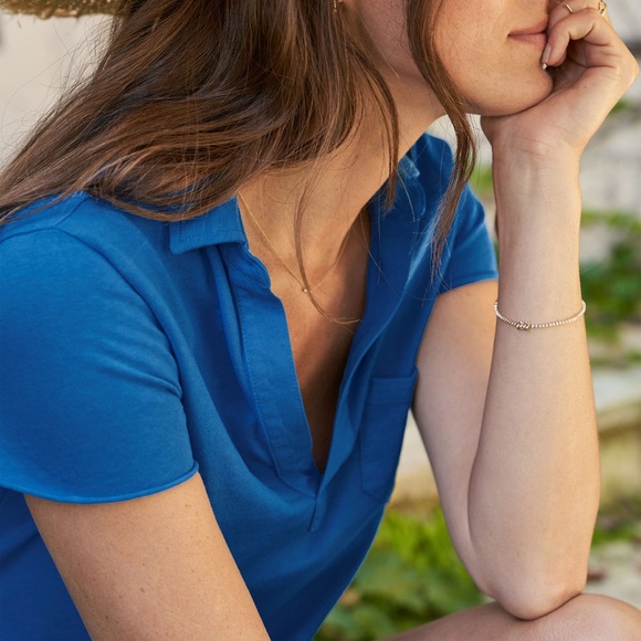 Frank & Eileen Blue Lauren Polo Dress Sz 4 - Picture 3 of 7